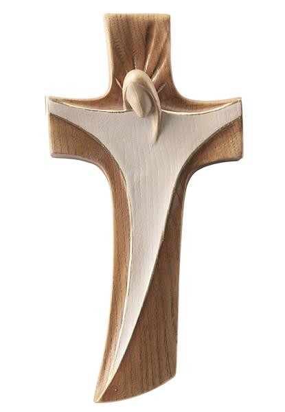Kreuz Die Auferstehung in Ahorn- oder Eschenholz