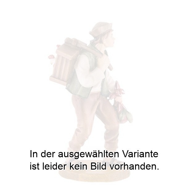 Hirt mit Hühnerkäfig Hirt mit Hühnerkäfig