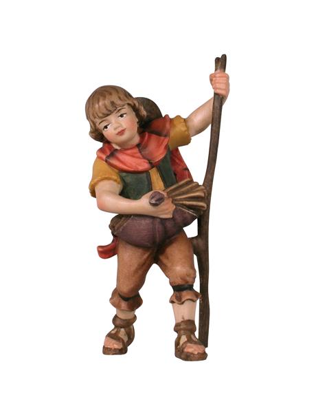 Junge mit Holz Junge mit Holz