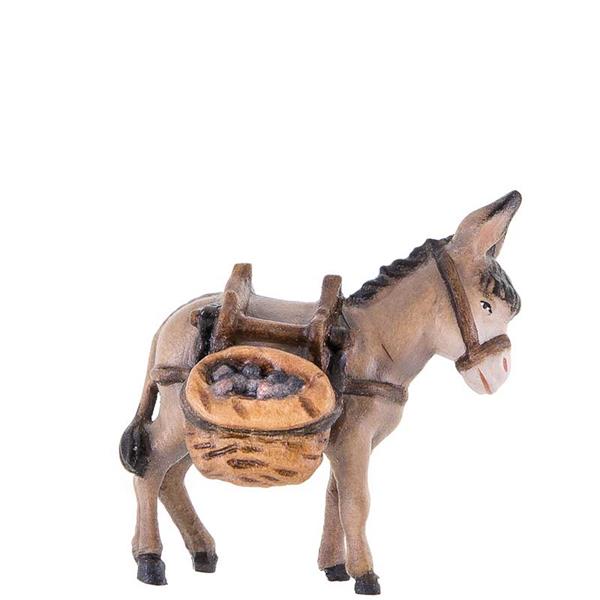 Esel beladen mit Obstkörben