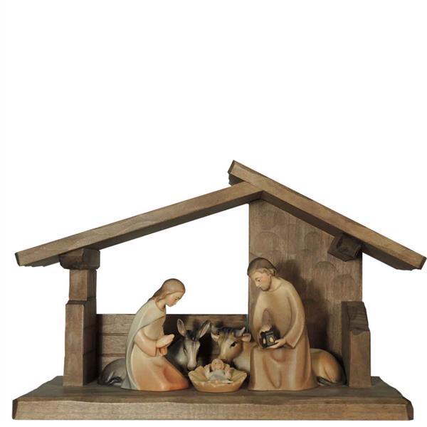 Leo-Krippe 5 Figuren + Stall Leo Leo-Krippe 5 Figuren + Stall Leo