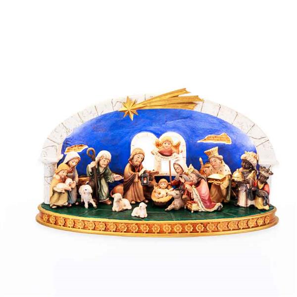 Set 16-teilig mit Tempel Ruine und LED Beleuchtung Set 16-teilig mit Tempel Ruine und LED Beleuchtung