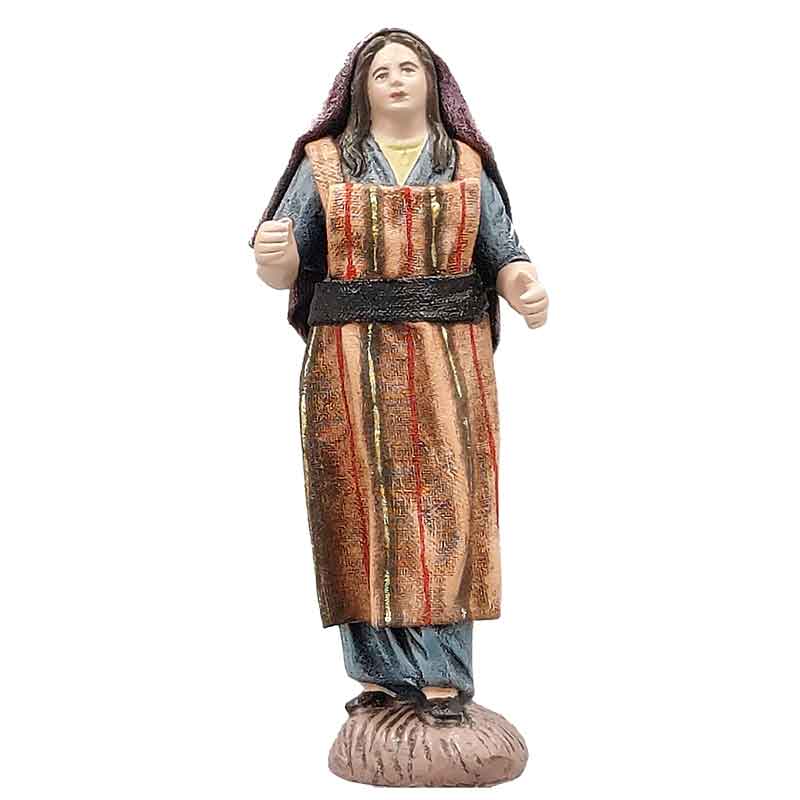 Frau mit langer Schürze