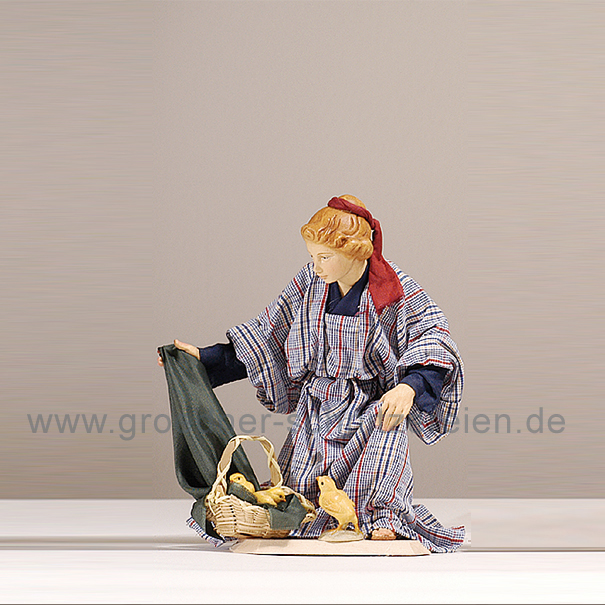 Hirtin mit 2 Kuken orie. Hirtin mit 2 Kuken orie.