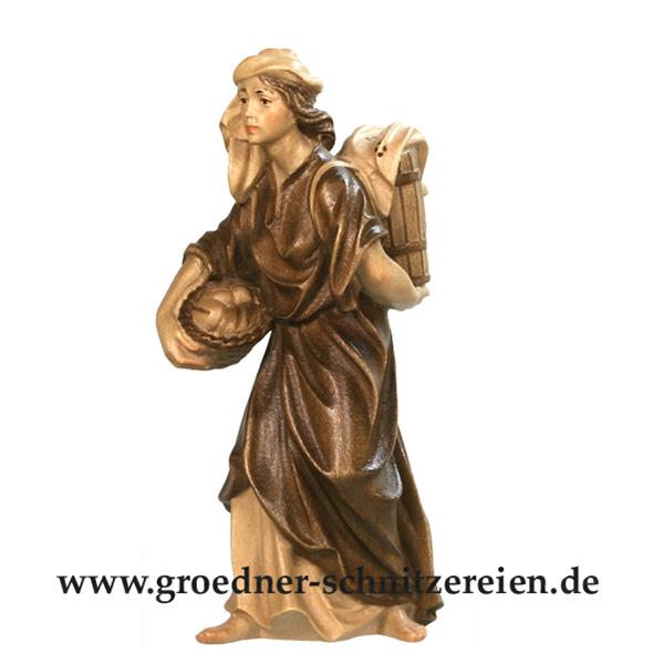 Frau mit Brotkorb Frau mit Brotkorb