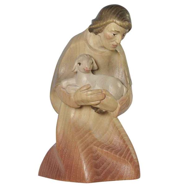 Hirte mit Schaf Leo-Krippe - Esche Hirte mit Schaf Leo-Krippe - Esche