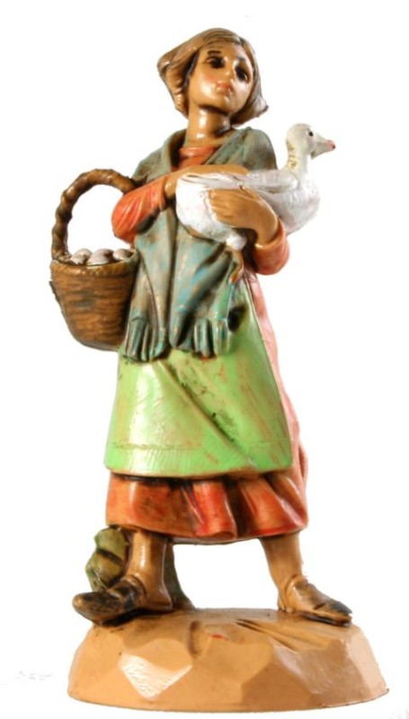 Mädchen mit Ente im Arm
