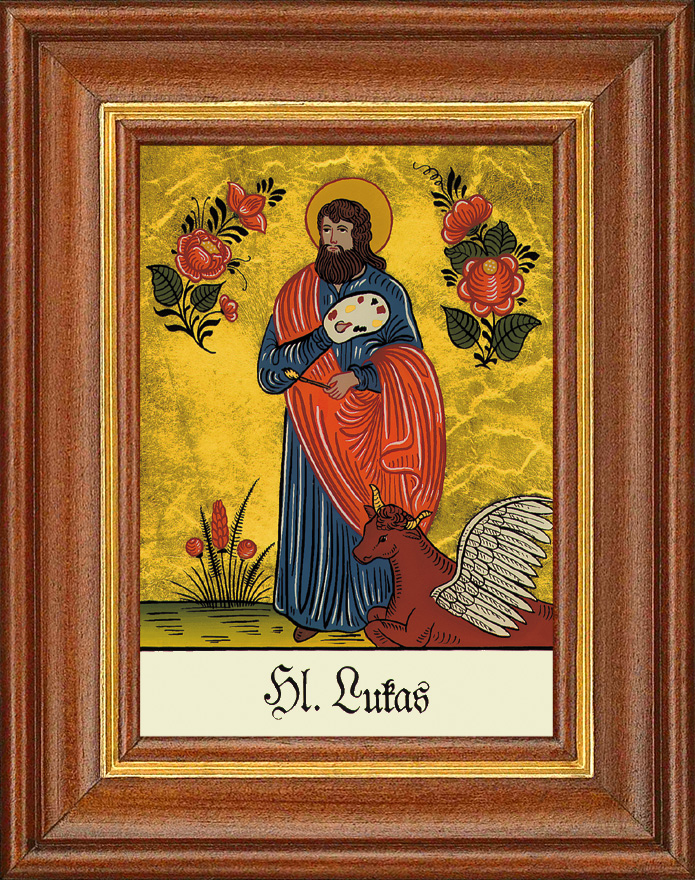 Hl. Lukas - Hinterglasbild Hl. Lukas - Hinterglasbild