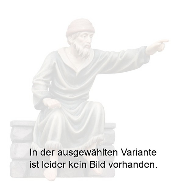 Hirt sitzend hinweisend auf Mauer 2-teilig Hirt sitzend hinweisend auf Mauer 2-teilig