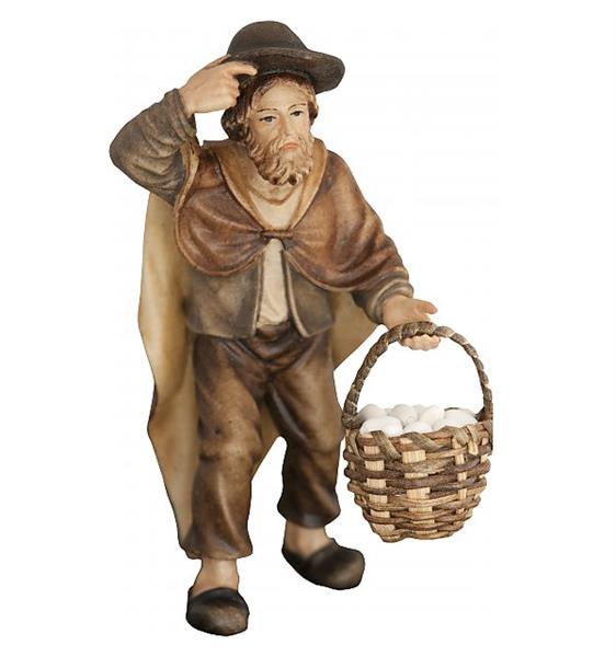 Hirt mit Eier im Korb Hirt mit Eier im Korb