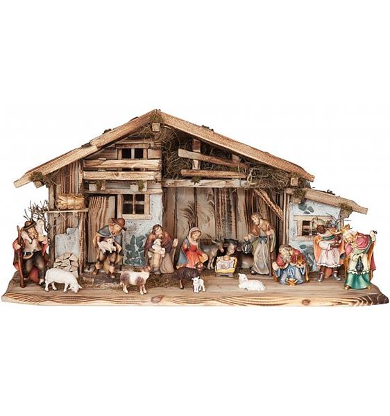 Weihnachtskrippe Seiser Alm mit 17 Betlehem Figuren Weihnachtskrippe Seiser Alm mit 17 Betlehem Figuren