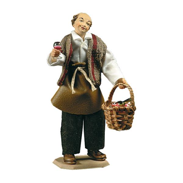 Kellermeister mit Weinglas
