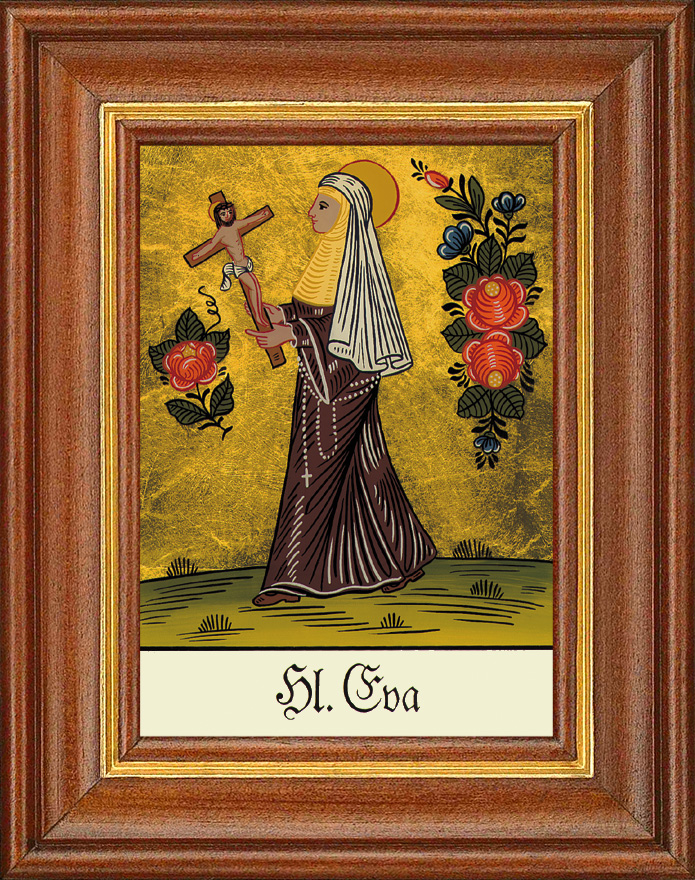 Hl. Eva - Hinterglasbild Hl. Eva - Hinterglasbild
