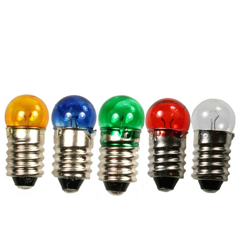 Puppenhauslampen 5 Stück  NEU Glühbirne E10 3,5V Birnchen für Krippen- 