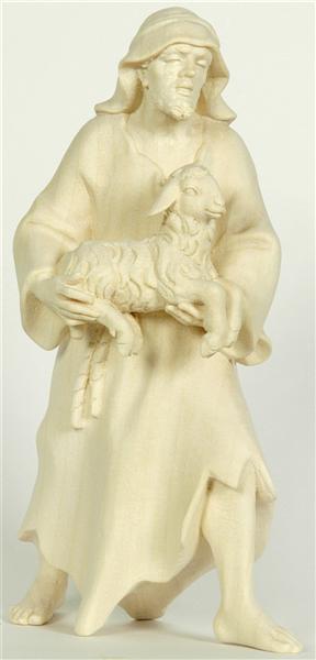 Hirte stehend mit Lamm Hirte stehend mit Lamm