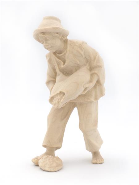 Hirtenjunge mit Futter Hirtenjunge mit Futter