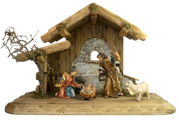 Familienstall mit Nazareth Hl. Familie und Schaf Familienstall mit Nazareth Hl. Familie und Schaf