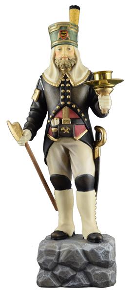 Annaberger Obersteiger mit Kerzenhalter Annaberger Obersteiger mit Kerzenhalter