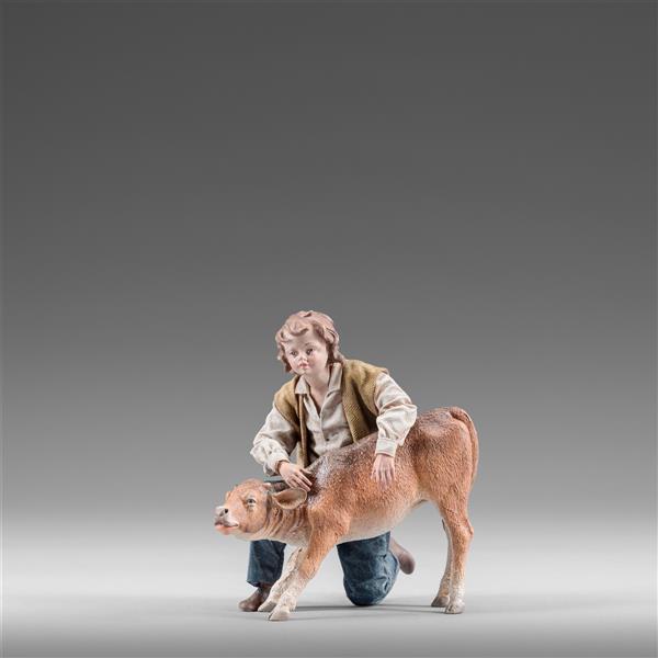 Junge mit Kalb Junge mit Kalb
