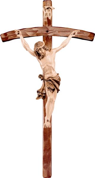 Alpenchristus Linde mit gebogenem Kreuz