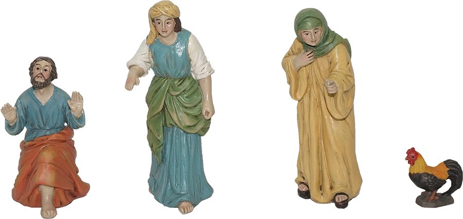 Passionsfiguren - Verleugnung des Petrus Passionsfiguren - Verleugnung des Petrus