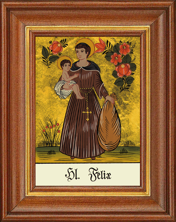 Hl. Felix - Hinterglasbild Hl. Felix - Hinterglasbild