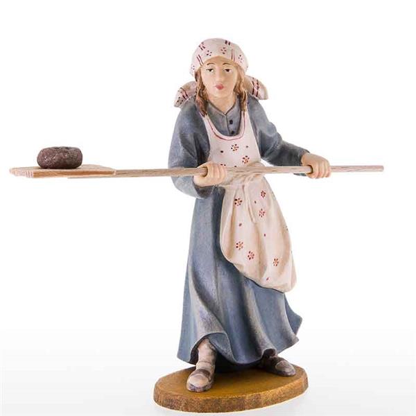 Bäuerin mit Brotschieber