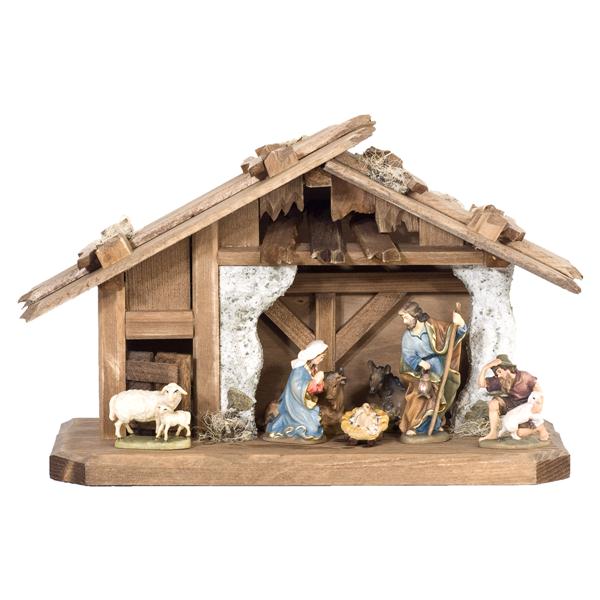 Stall mit 7 Figuren Stall mit 7 Figuren