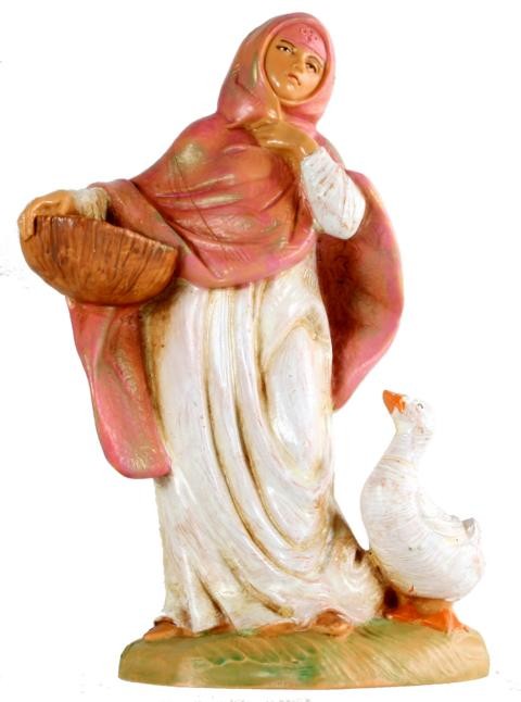 Mädchen mit Gans
