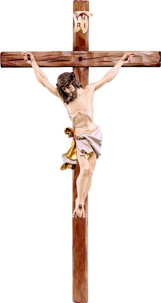 Alpenchristus weiss mit geradem Kreuz