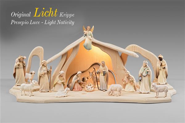 LI Licht Krippenset 16 Figuren + Stall Licht + Beleuchtung LI Licht Krippenset 16 Figuren + Stall Licht + Beleuchtung