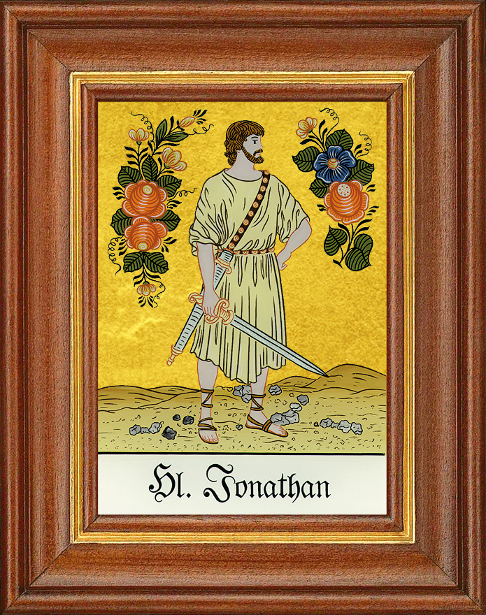 Hl. Jonathan - Hinterglasbild Hl. Jonathan - Hinterglasbild
