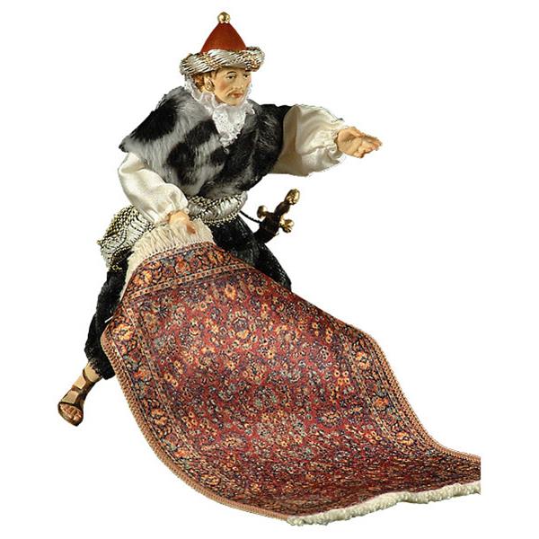 Diener mit Teppich