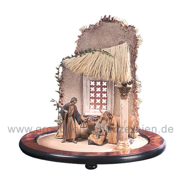 Hl. Familie mit Ruine Ochs + Esel Hl. Familie mit Ruine Ochs + Esel