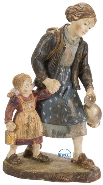 Hirtenfrau mit Mädchen