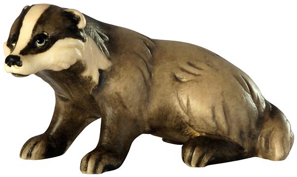 Dachs sitzend Dachs sitzend