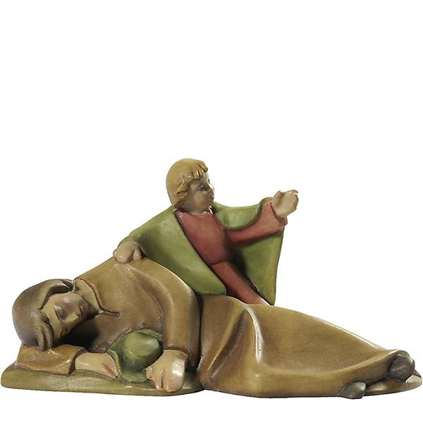 Hirt liegend mit Kind Leo-Krippe Hirt liegend mit Kind Leo-Krippe