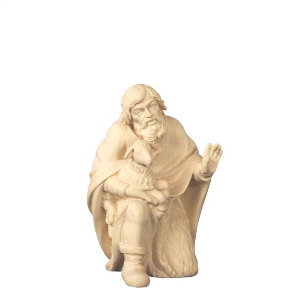 Hirt kniend mit Schaf Hirt kniend mit Schaf