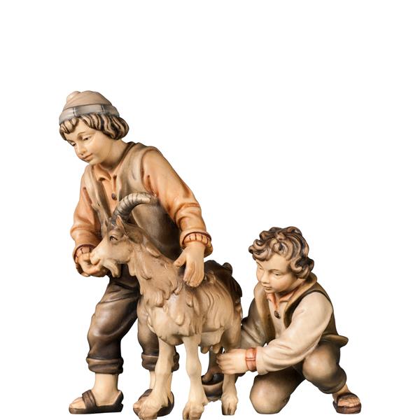 Buben beim Ziegenmelken 2t. Buben beim Ziegenmelken 2t.