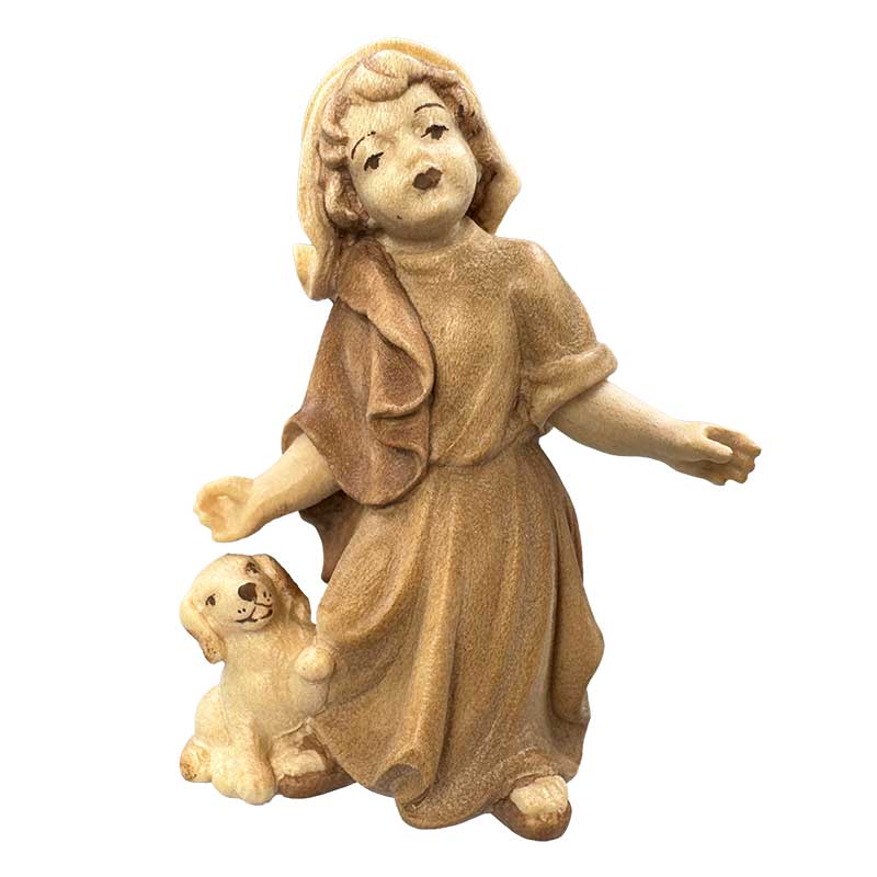 Mädchen mit Hund