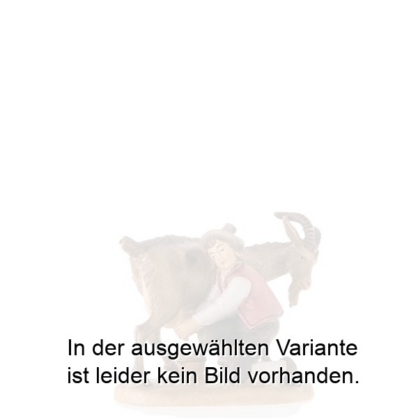 Bub mit Ziege (melkend) Bub mit Ziege (melkend)