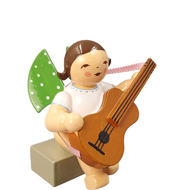 Engel mit Gitarre sitzend