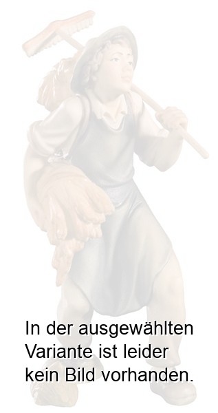 Bauer mit Heu und Rechen Bauer mit Heu und Rechen