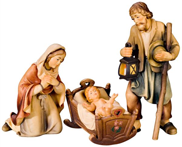 Hl. Familie 4-teilig mit Bauernwiege Hl. Familie 4-teilig mit Bauernwiege
