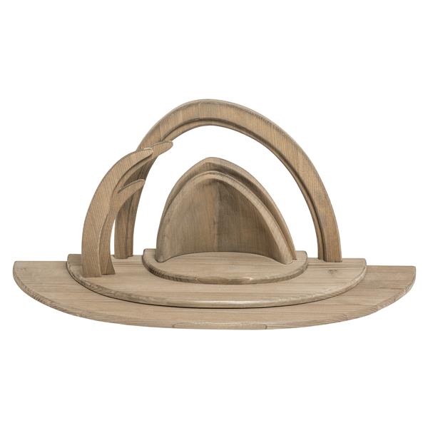 Krippenstall Fabel mit Erweiterungsplatte (Fichte) Krippenstall Fabel mit Erweiterungsplatte (Fichte)