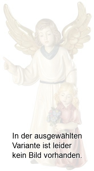 Engel stehend mit Mädchen