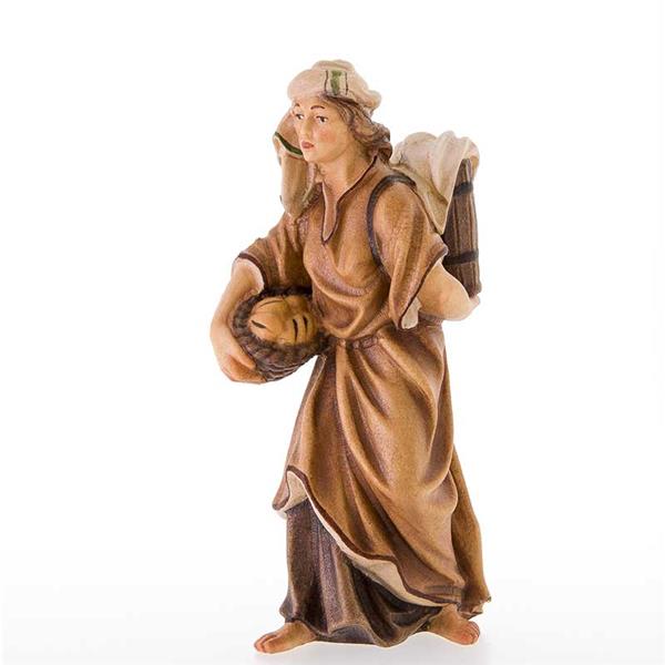 Frau mit Brotkorb Frau mit Brotkorb