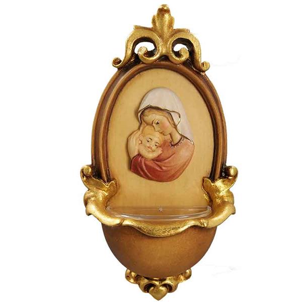 Weihwasserbecher mit Wandmadonna Weihwasserbecher mit Wandmadonna