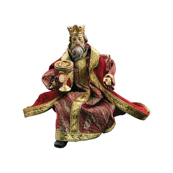 König kniend mit Goldschmuck(Melchior)