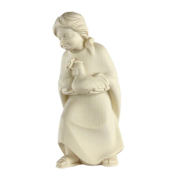 Mädchen mit Henne Mädchen mit Henne